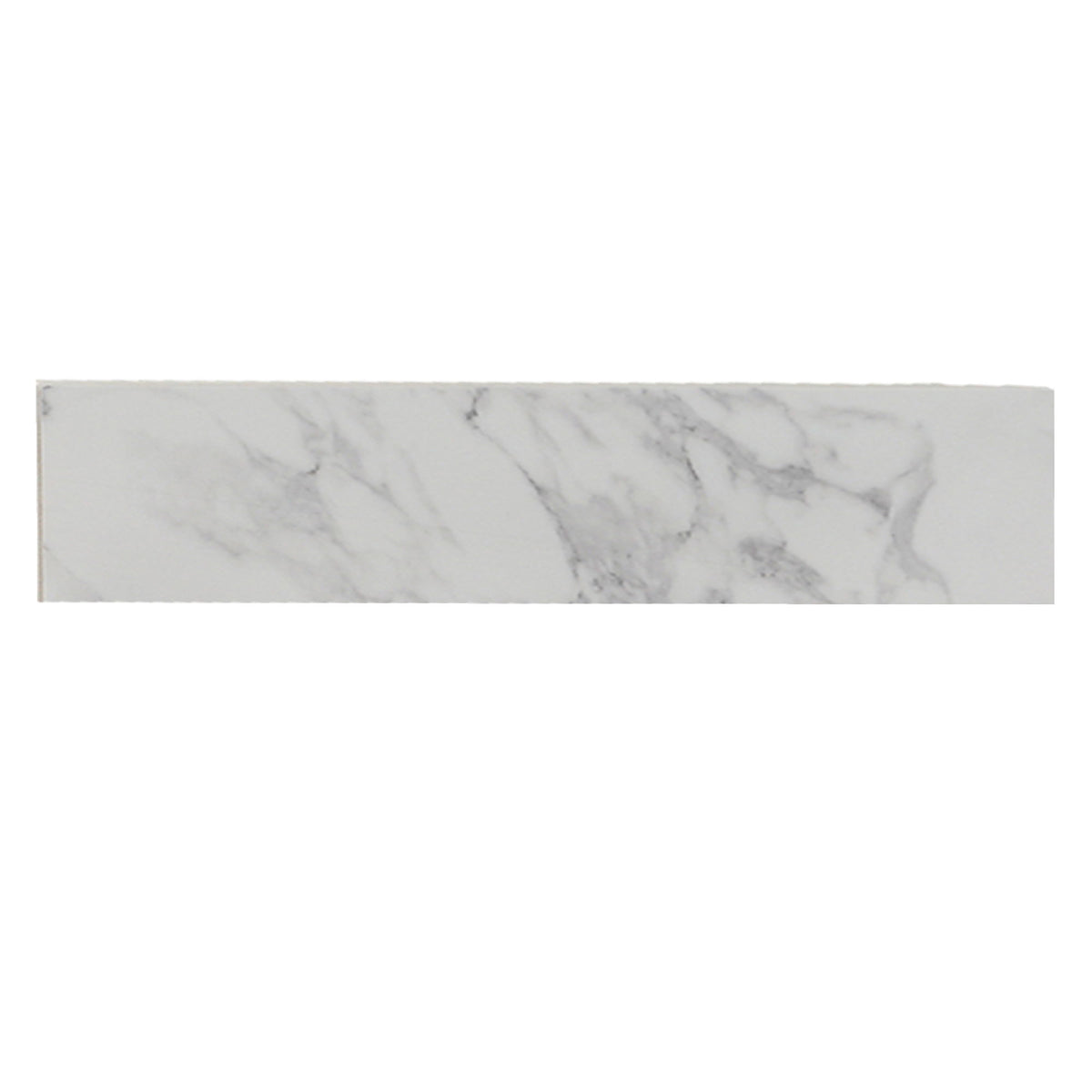 Engineered Marble Stone Bathroom Sink Side Splash - Bianco Carrara Wenato