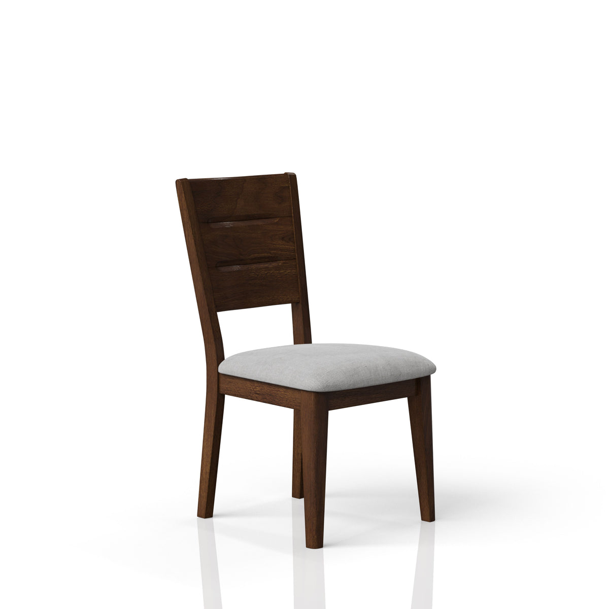 Sillas de comedor modernas de mediados de siglo, tapizadas, estilo cerezo