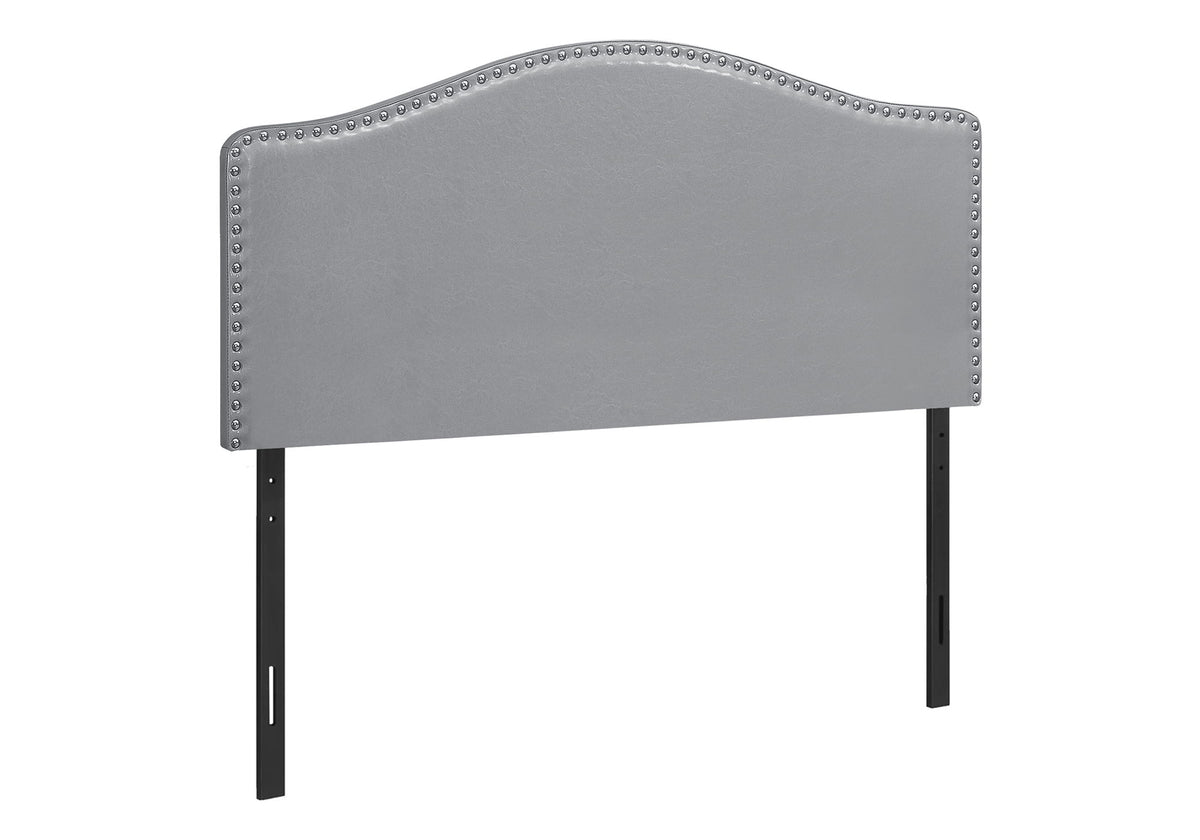 Tamaño completo, solo cabecero, tapizado de transición - Gris