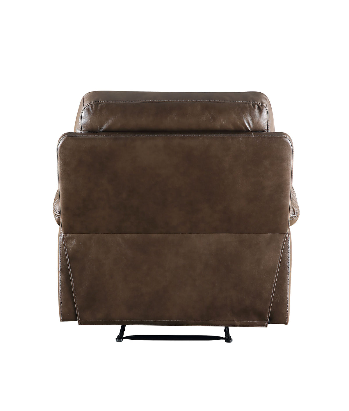 Aashi - Sillón reclinable de cuero con gel a juego - Marrón