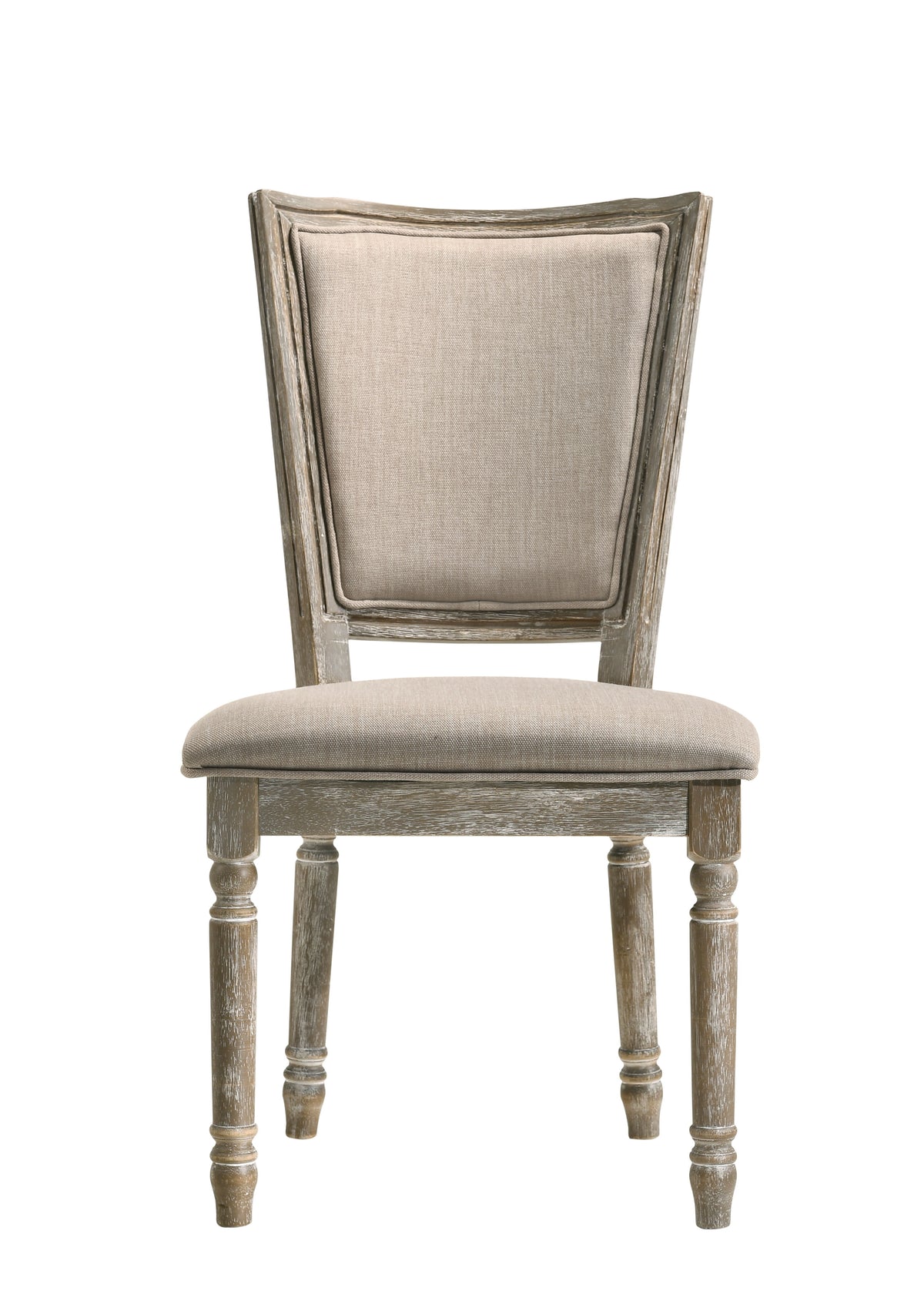Gabrian - Silla auxiliar reciclada de dos tonos (juego de 2) - Beige/Gris