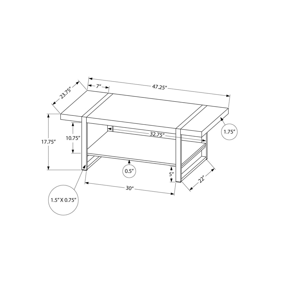 Mesa de centro, decorativa, de cóctel, rectangular, para sala de estar, contemporánea, moderna