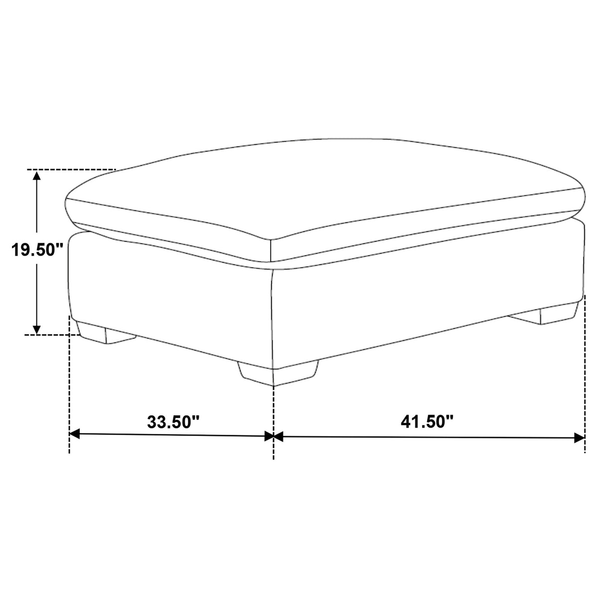 Zachary - Upholstered Ottoman
