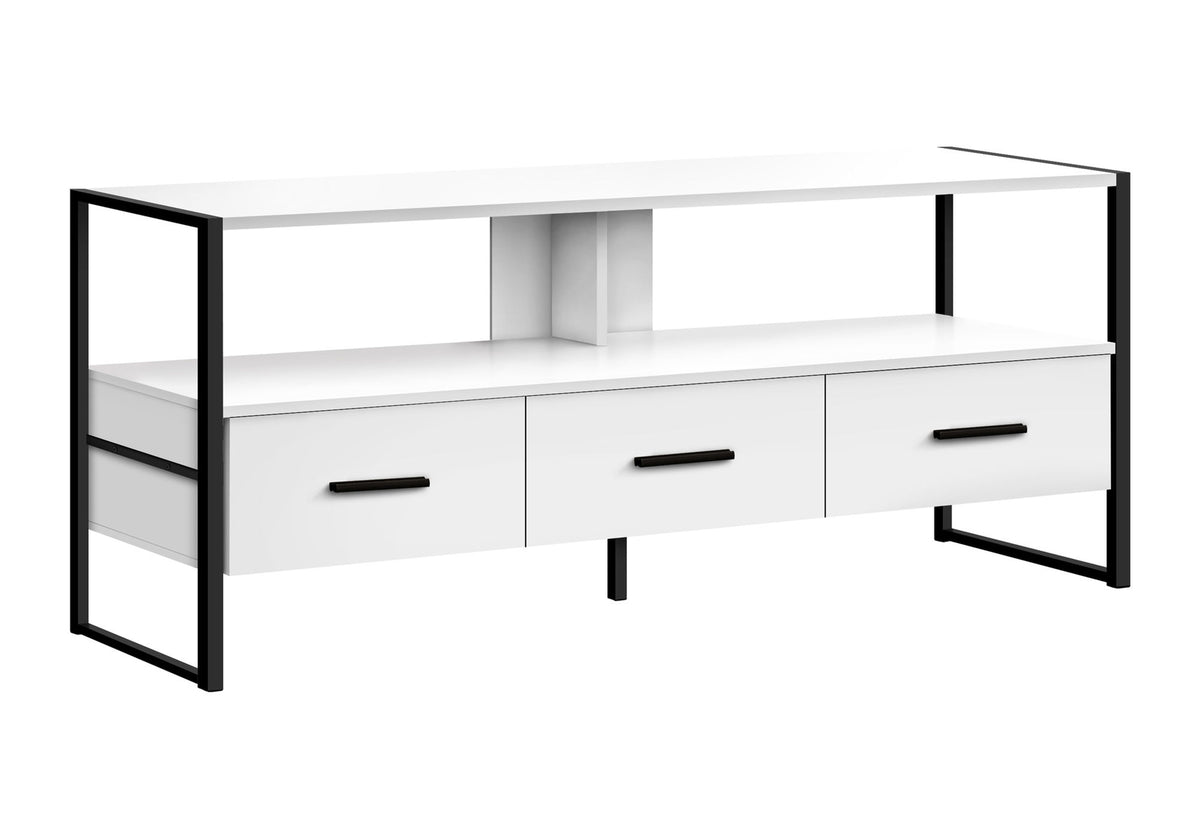 Mueble de TV, consola, centro de entretenimiento multimedia, cajones de almacenamiento, moderno