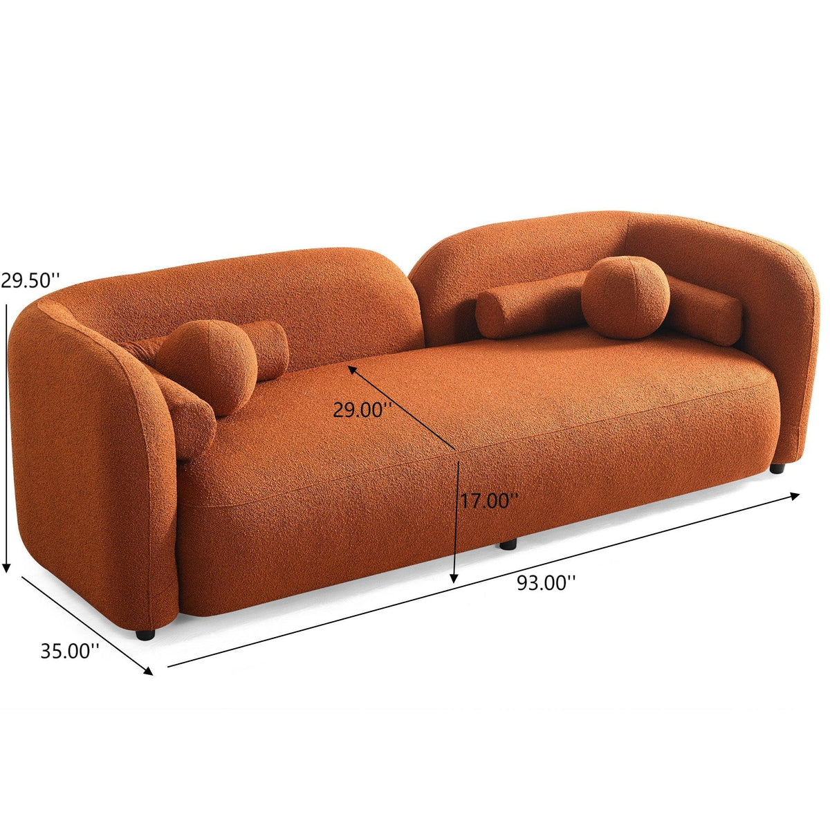 Donna - Japandi Style, Boucle Sofa