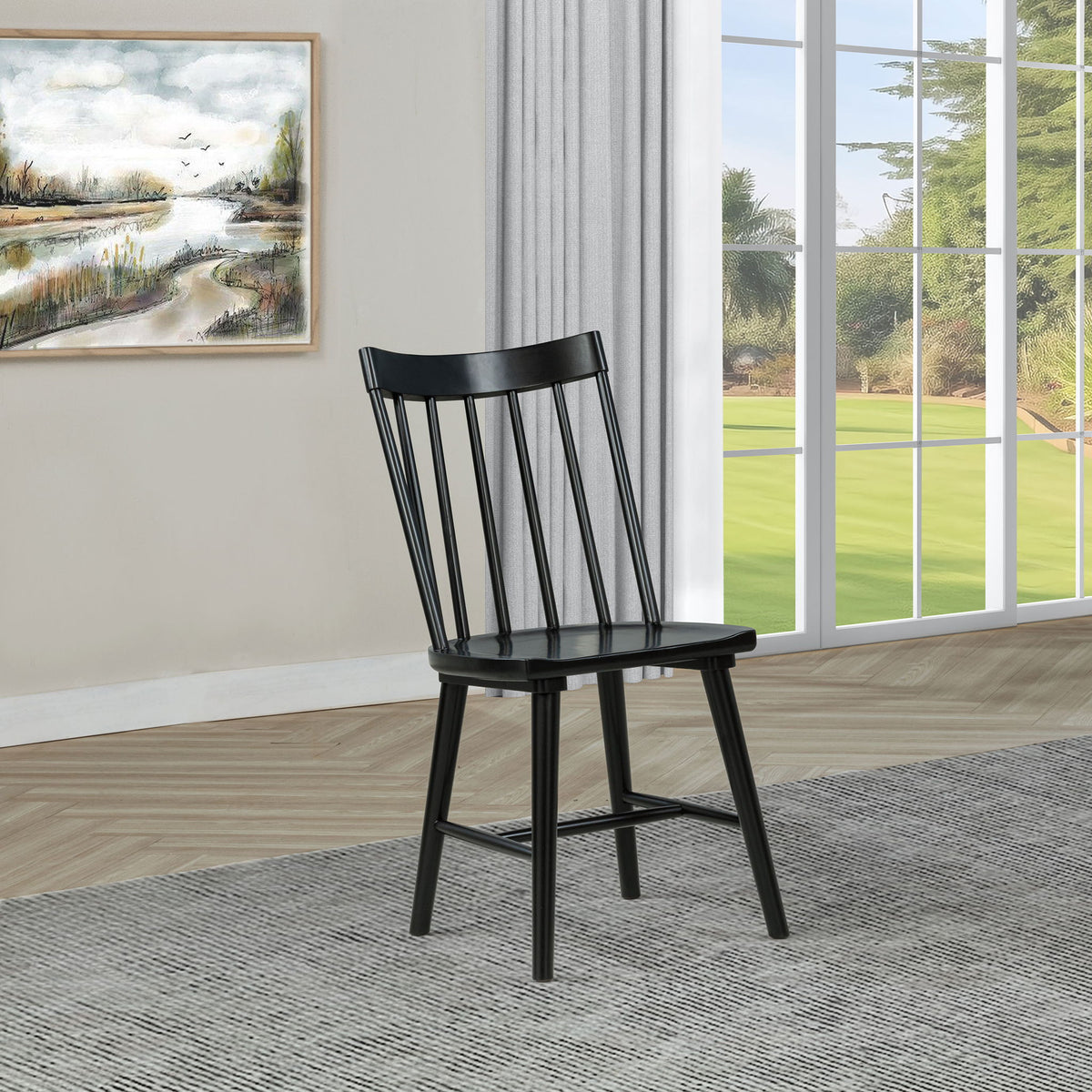 Carlos - Windsor Style Dining Side Chair (Set of 2)