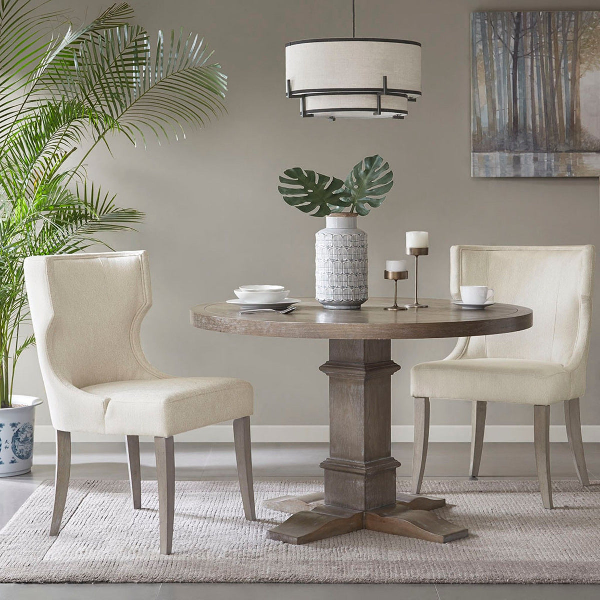 Elegant Design Dining Chair - Cream