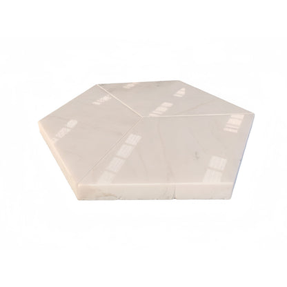 Hexagon Natural Marble Polished Tile For Wall And Floor (Set of 12)