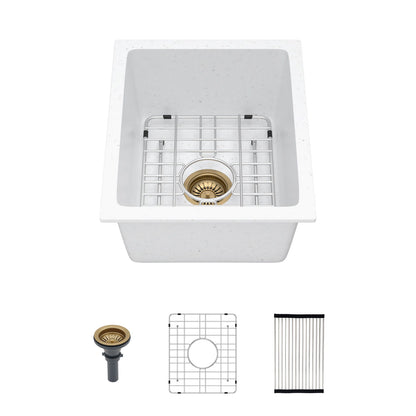 Quartz Composite Undermount Single Bowl Kitchen Sink