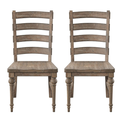 Ladderback Dining Chairs, (Set of 2) - Taupe