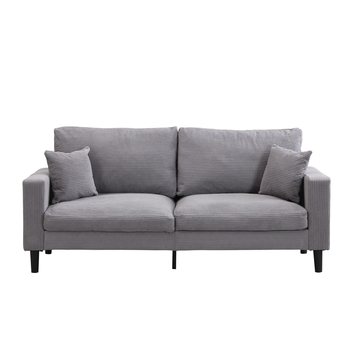 Modern Upholstered 3 Seat Sofa, High Resilience