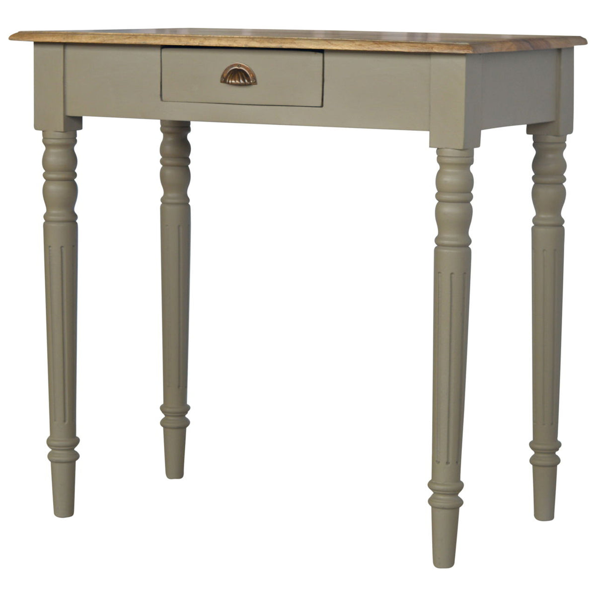 Hand Painted Writing Desk - Brown