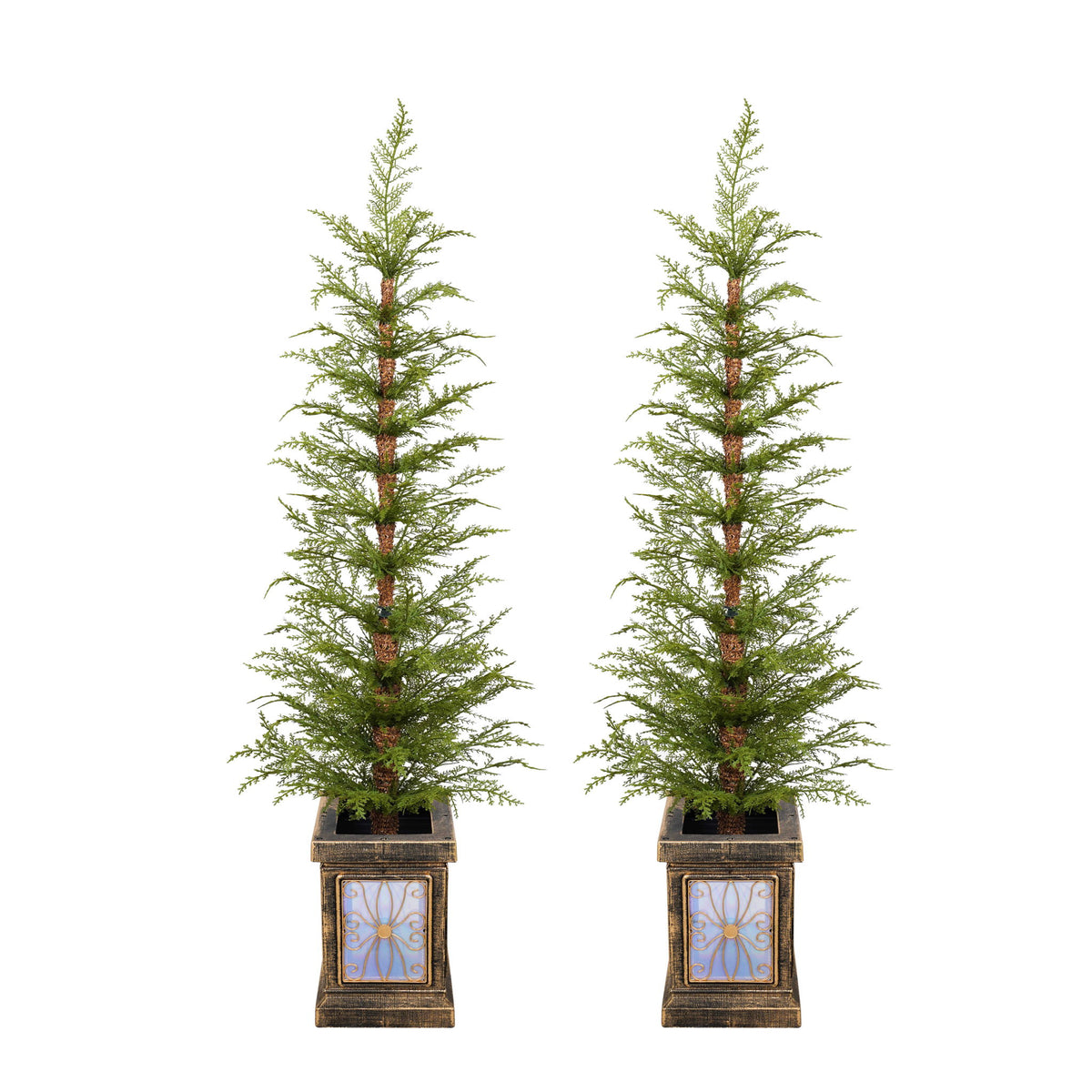 4Ft Pre Lit Artificial Christmas 2 Piece Set - Green