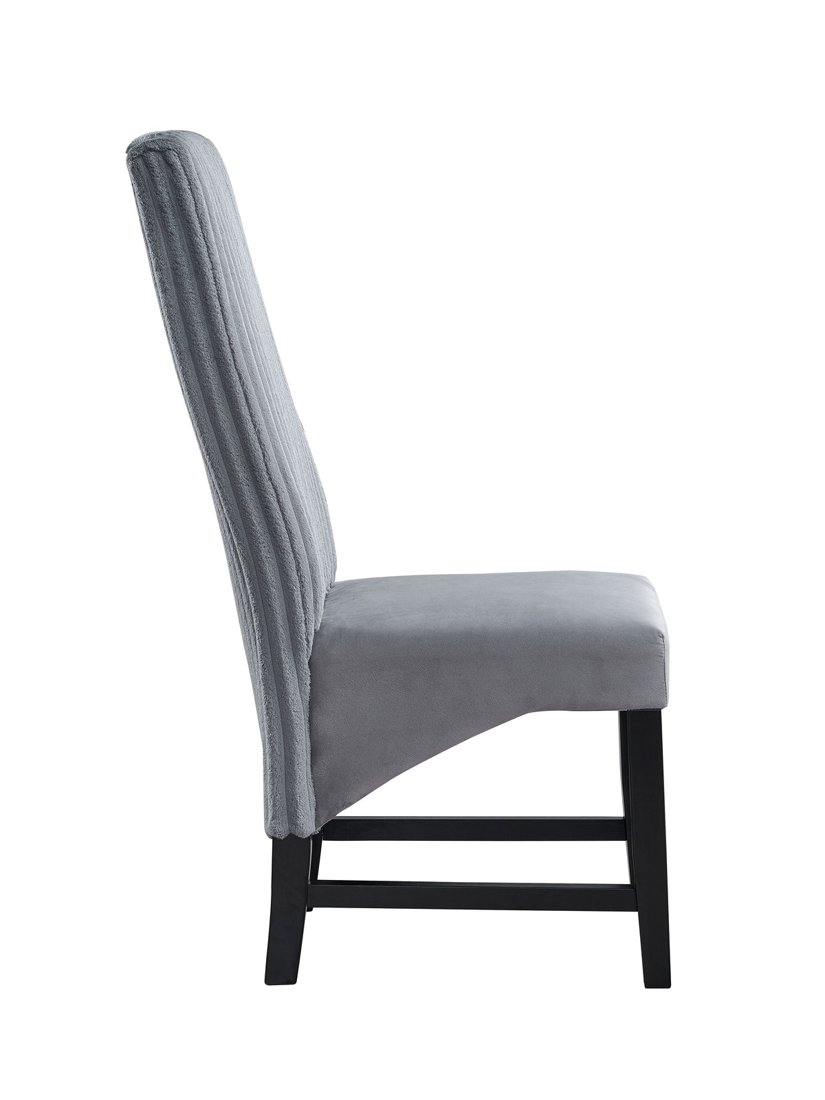 Kini - Silla auxiliar de pana (juego de 2) - Negro/Gris