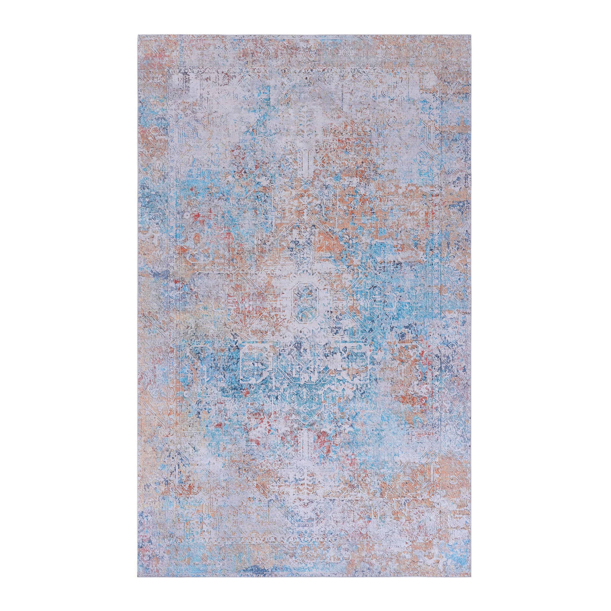 Maval - 8' X 10' Washable Area Rug - Yellow