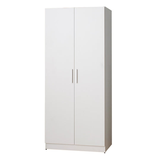 Viviane - Closet With Hanging Bars And 5 Shelves - White