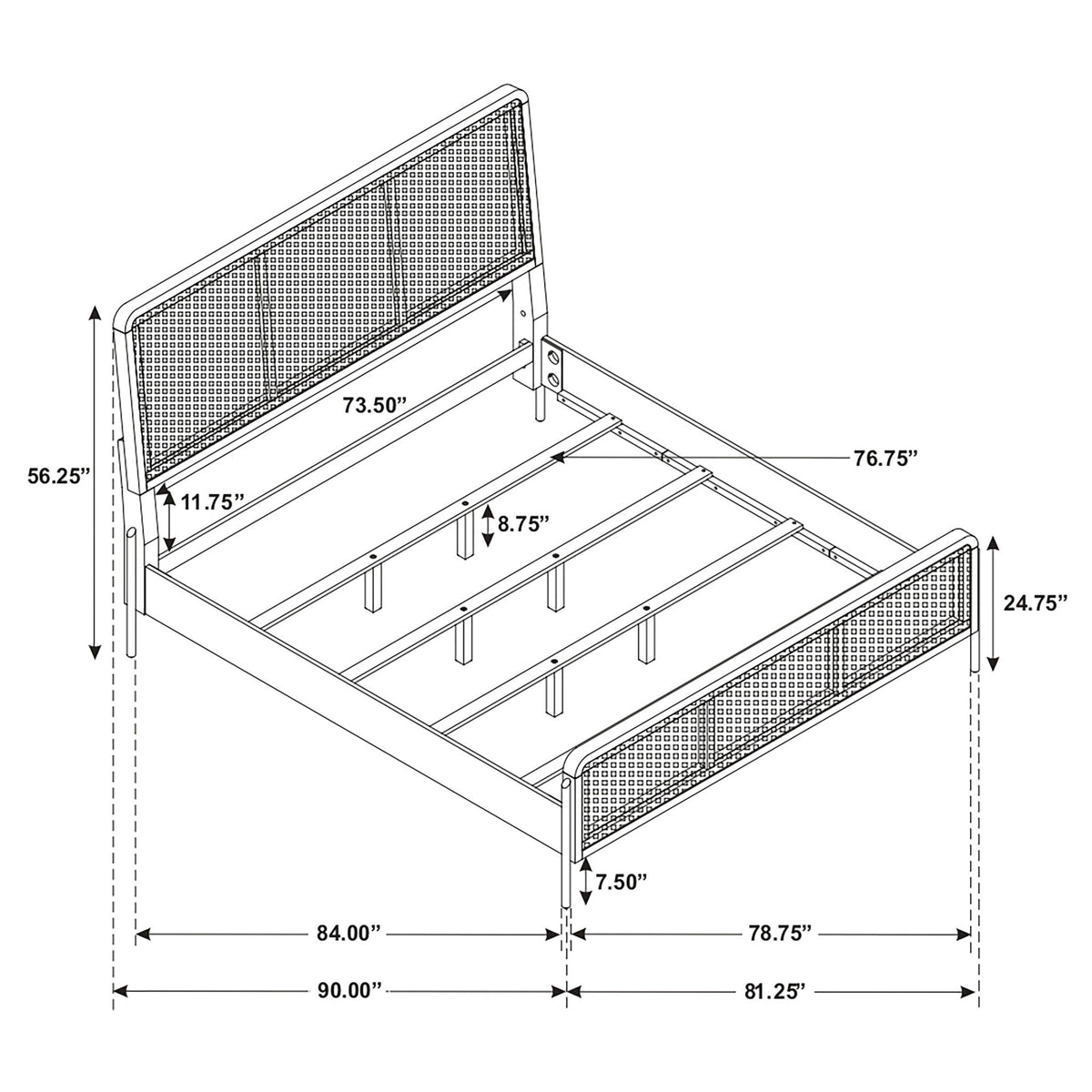 Stevie - Panel Bed