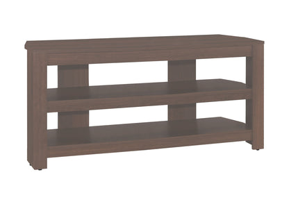 Mueble de TV, consola, centro de entretenimiento multimedia, estantes de almacenamiento, contemporáneo y moderno - Cereza