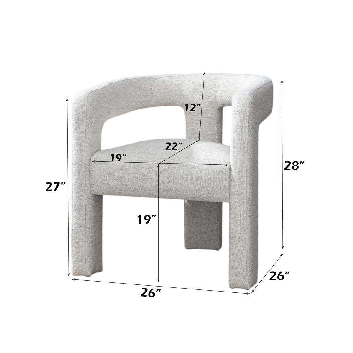 Lomas - Silla auxiliar Boucle (juego de 2) - Beige