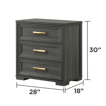 Colorado - Nightstand, Bedside Storage With Smooth Gliding Drawers