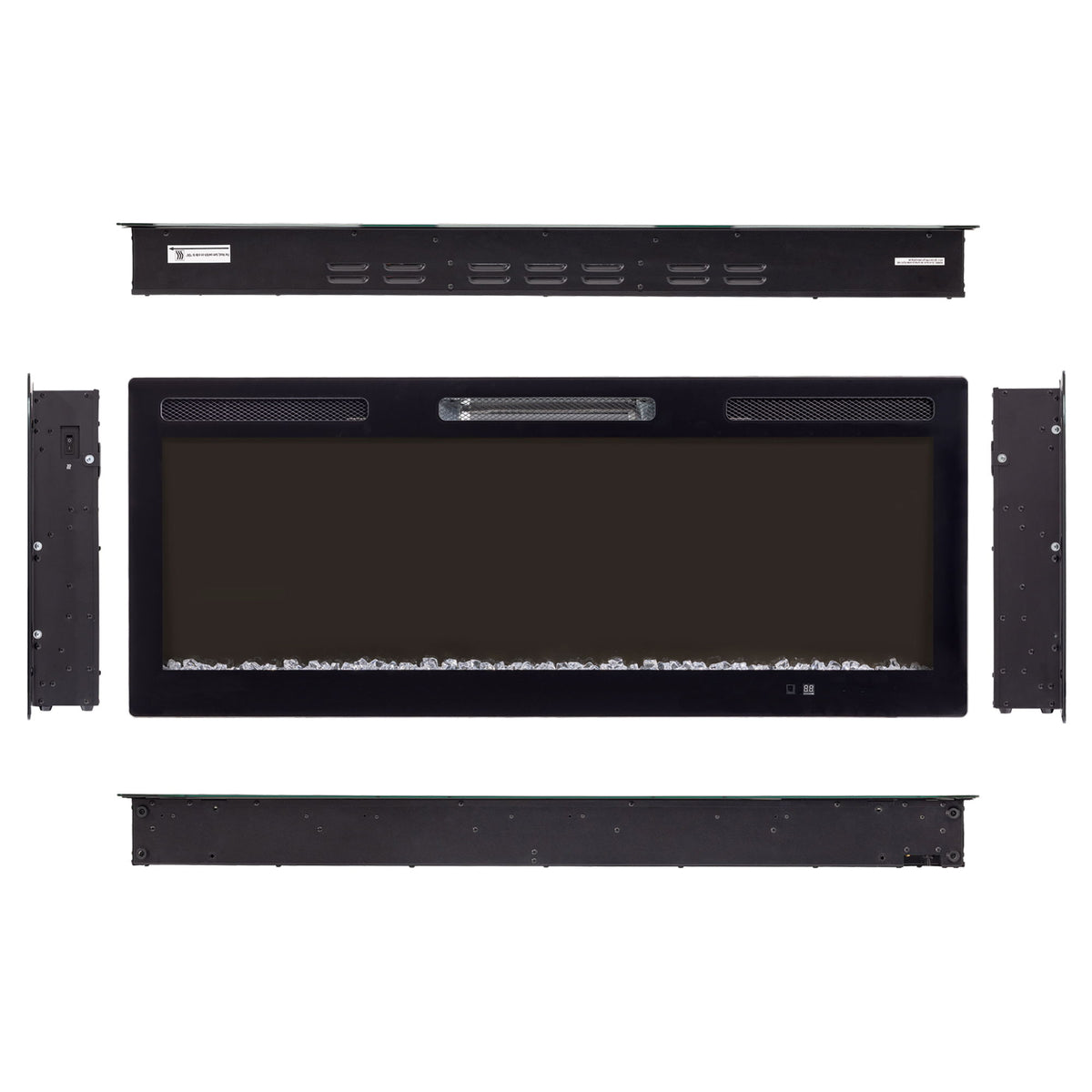 Electric Fireplace With Adjustable Flame