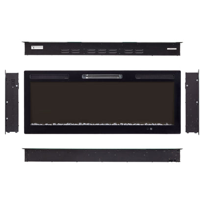 Electric Fireplace With Adjustable Flame