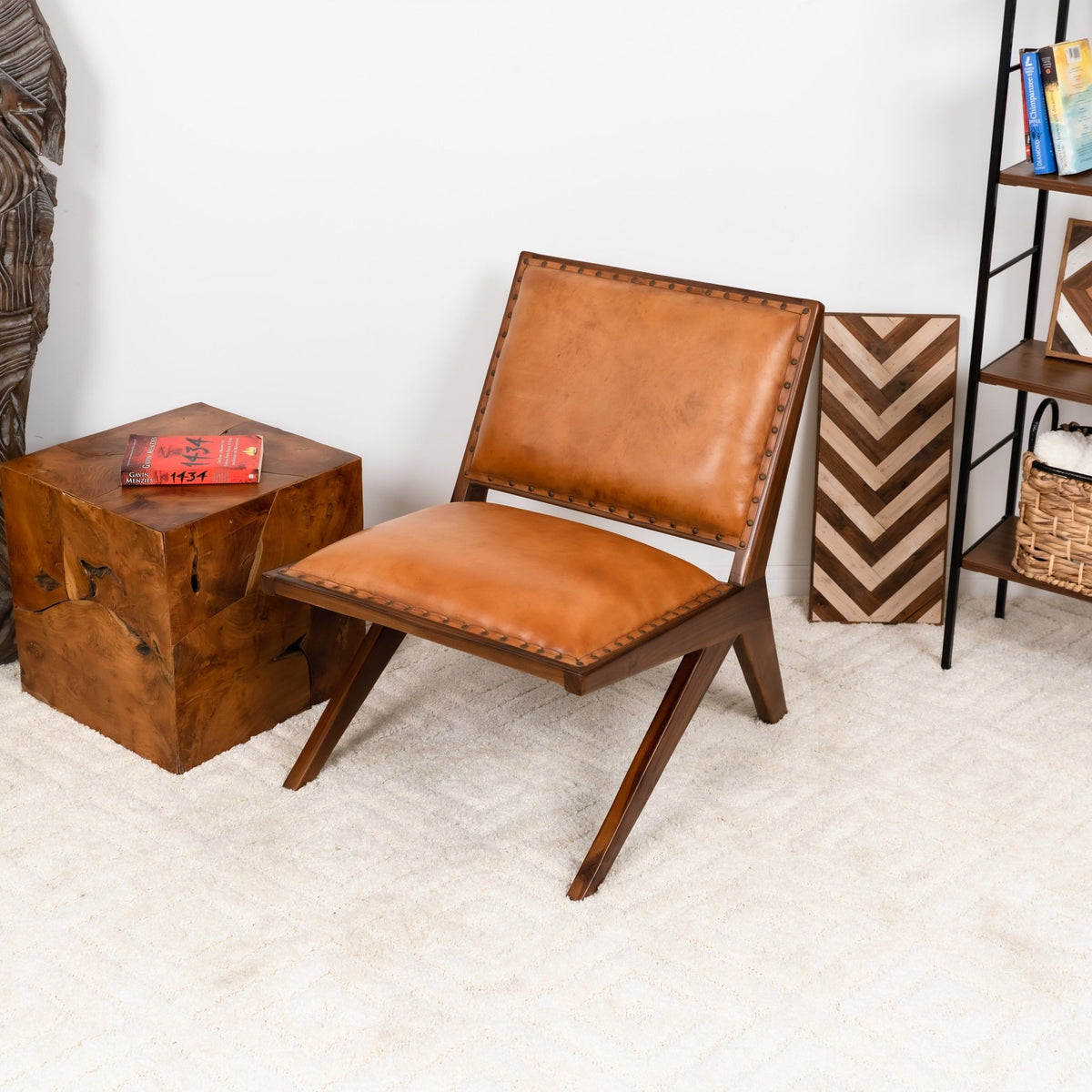 Colin - Lounge Chair - Brown / Tan