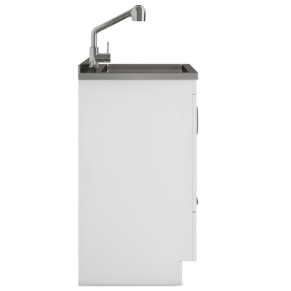 Cardinal - Laundry Cabinet With Faucet And Sink - White - Wood