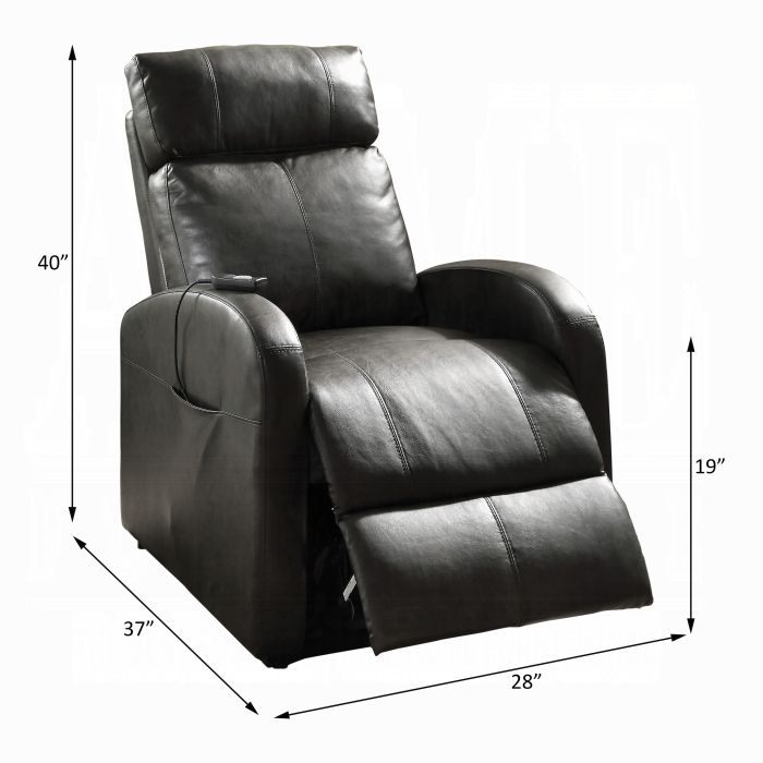 Ricardo - Sillón reclinable y elevador eléctrico - Marrón