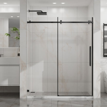 Frameless Tub Sliding Shower Door With Easy Clean Coating