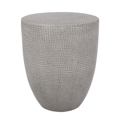 Outdoor Lightweight Concrete, Side Table - Natural