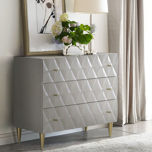 Anson - Mueble consola - Plata/Champán