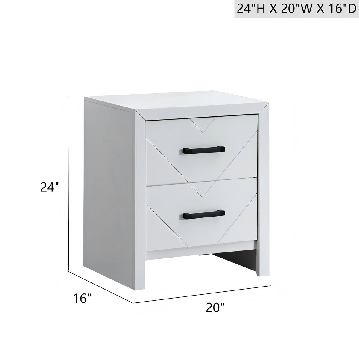 Morris - 2 Drawers Nightstand