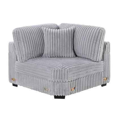 Corner Wedge Chair With Pillow, Living Room Furniture