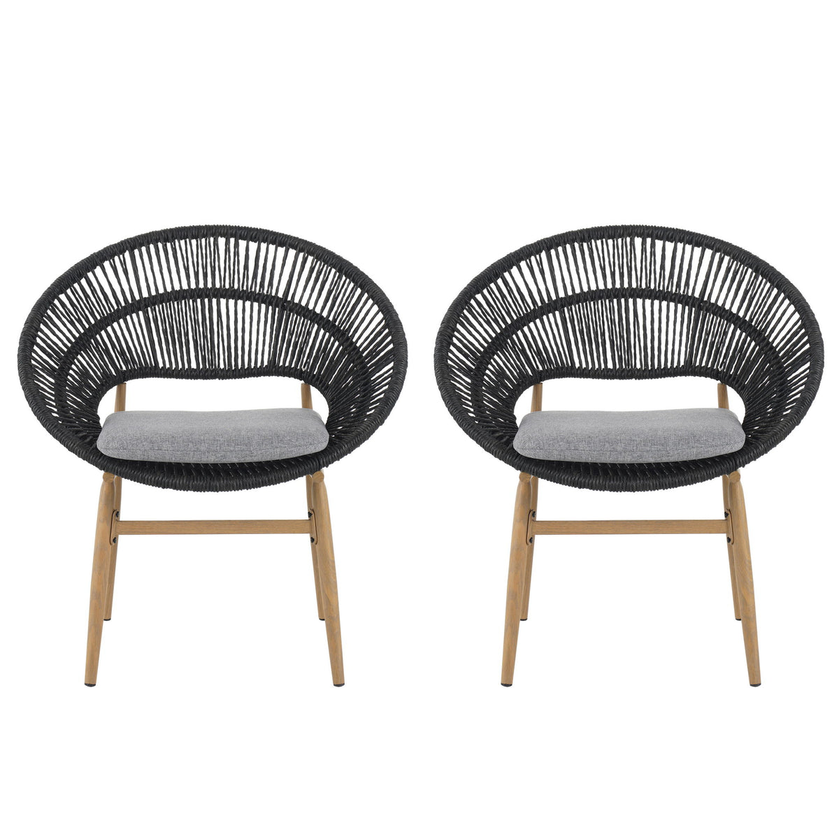 Cyril - Outdoor Papasan Style Dining Chair (Set of 2)