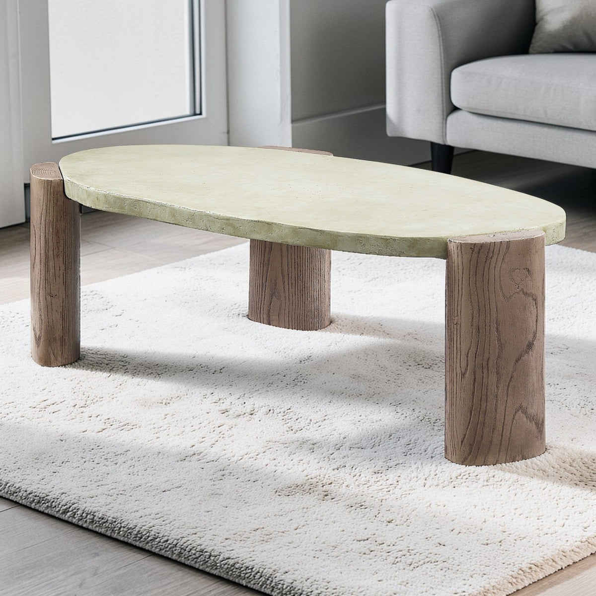 Dayana - Coffee Table - Oak / Off White