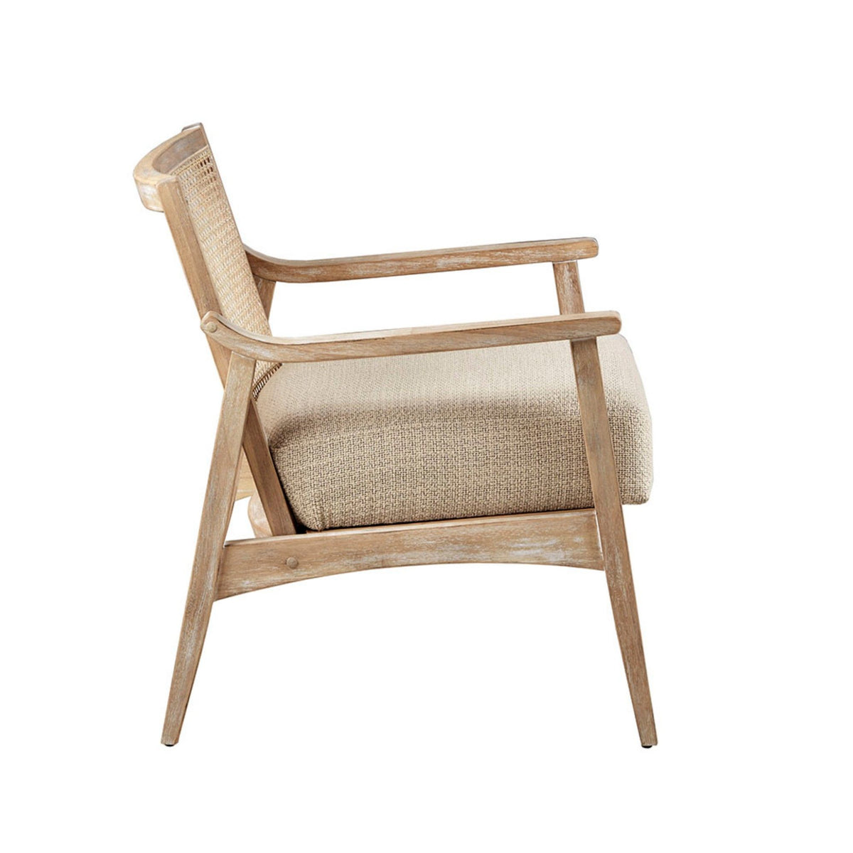 Chair With Upholstered Seat - Light Brown
