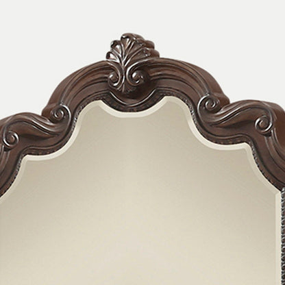 Espejo ornamentado - Caoba