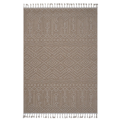 Guros - 8' X 10' Traditional Indoor / Outdoor Area Rug - Natural