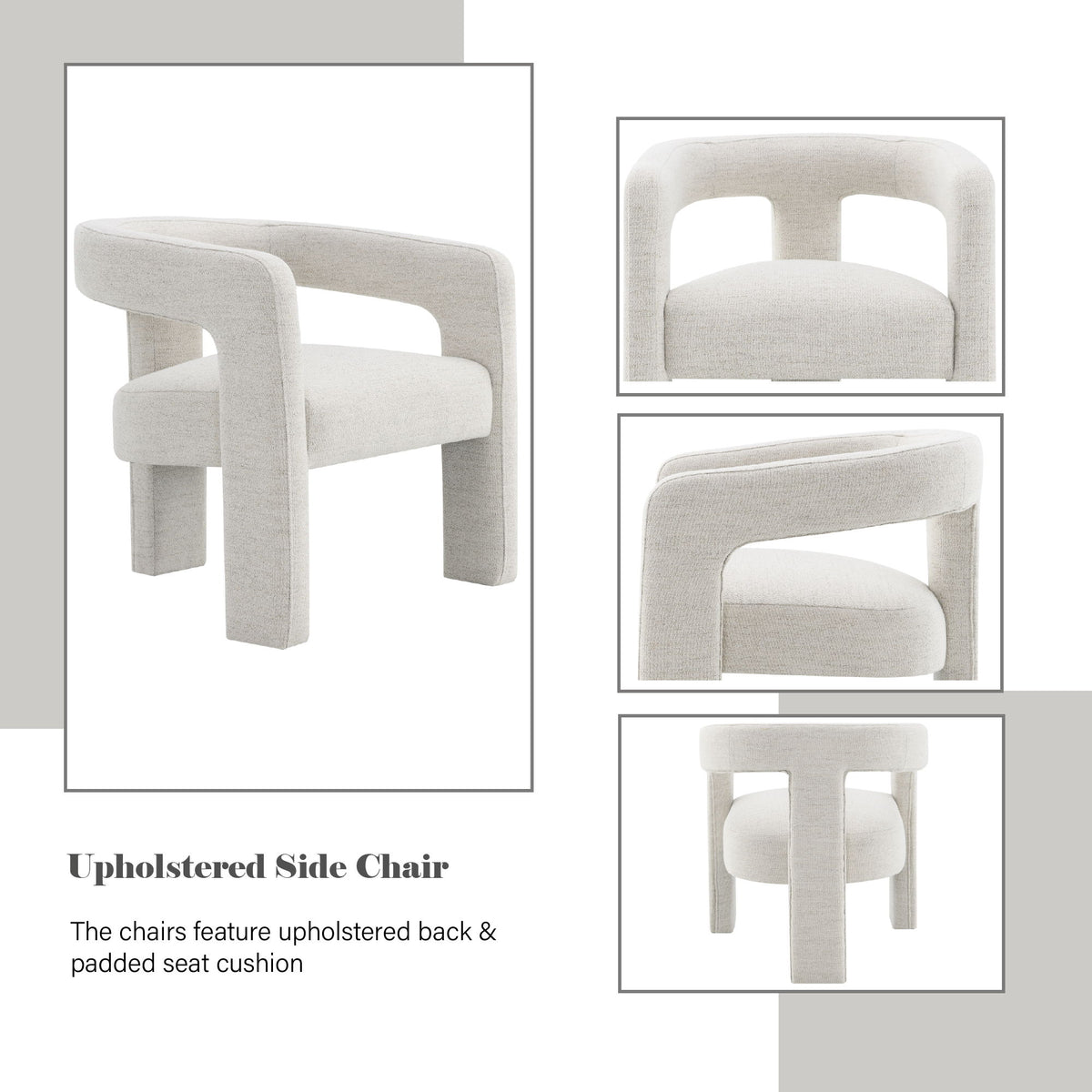Lomas - Silla auxiliar Boucle (juego de 2) - Beige