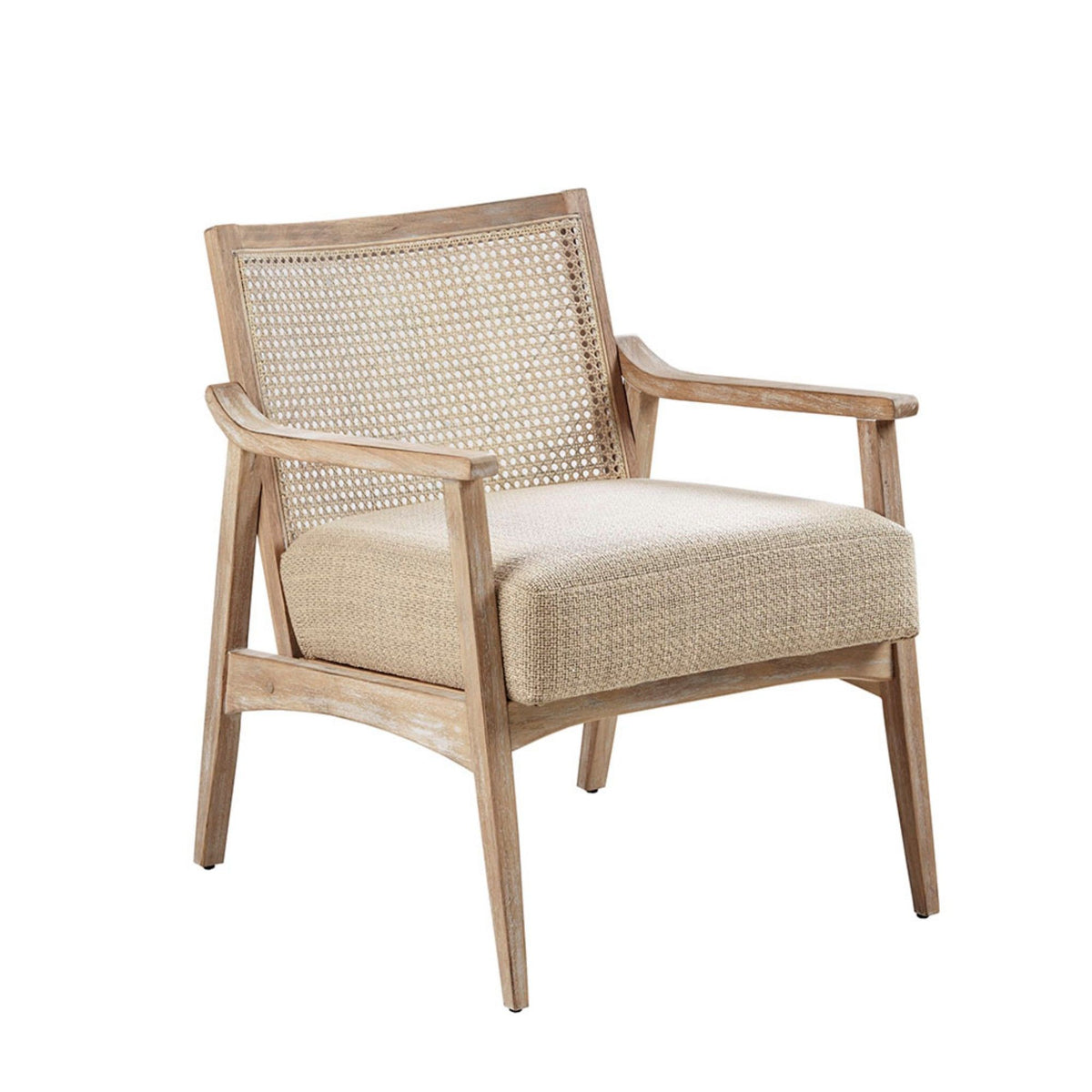 Chair With Upholstered Seat - Light Brown