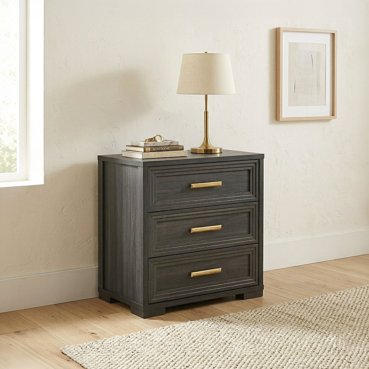 Colorado - Nightstand, Bedside Storage With Smooth Gliding Drawers