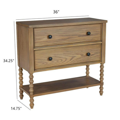 2 Drawer Accent Chest - Natural