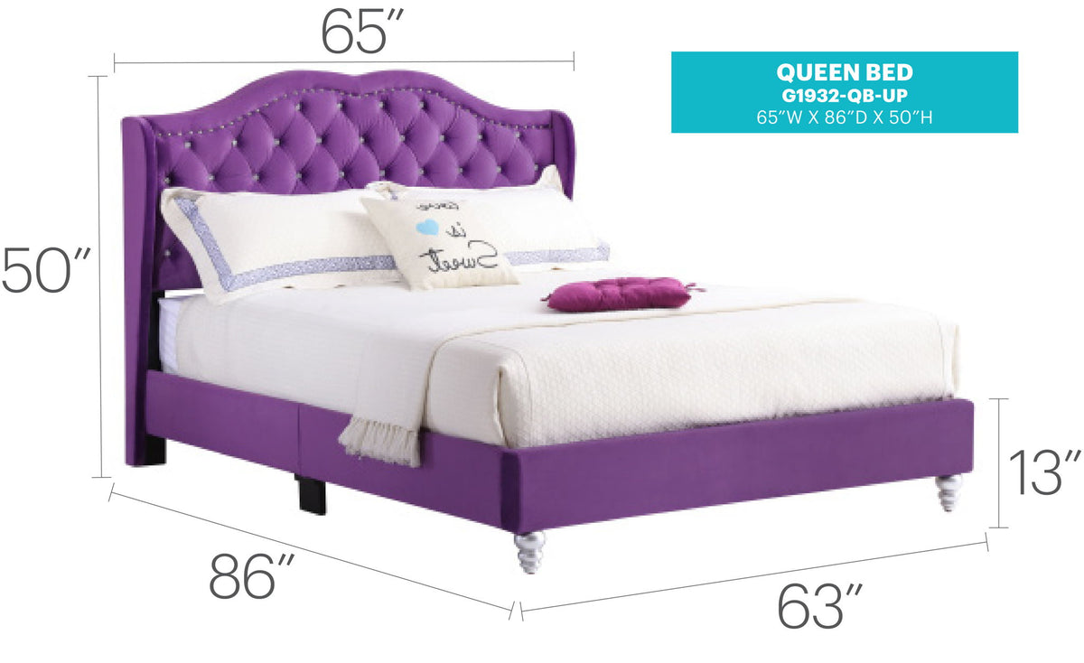 Upholstered Bed Transitional