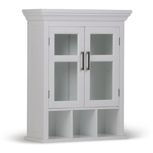 Avington - 2 Door Wall Cabinet With Cubbies - Pure White