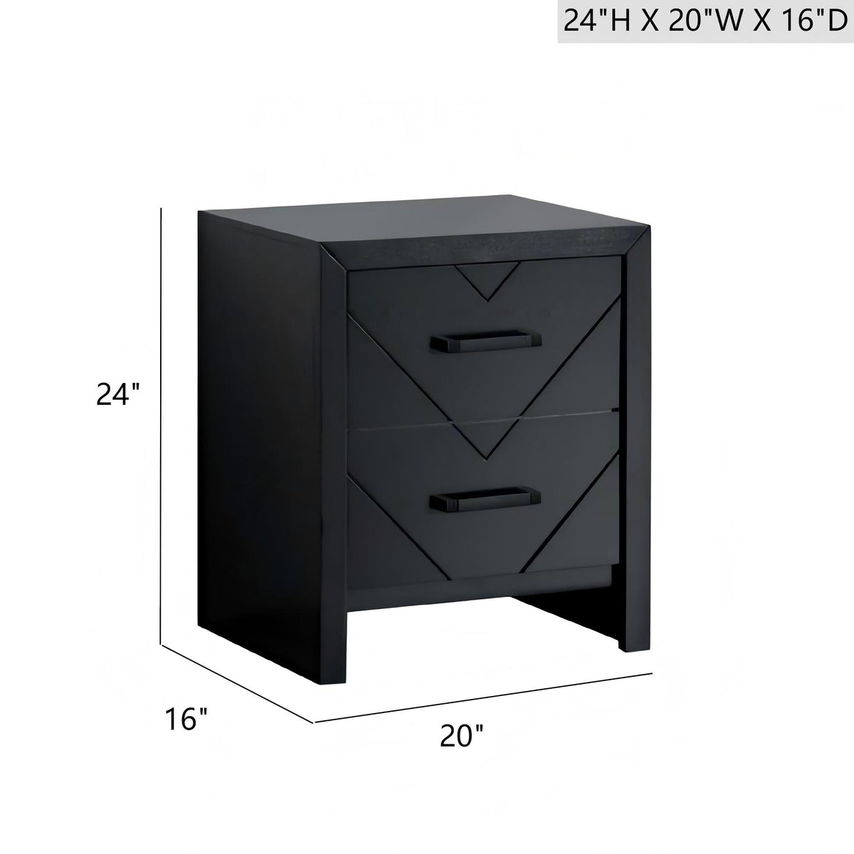 Morris - 2 Drawers Nightstand
