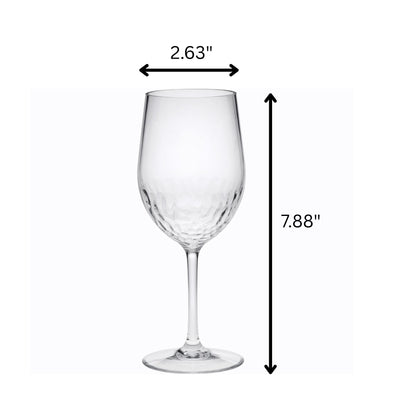 Tritan Hammer - Leadingware Unbreakable Design Plastic Wine Glasses (Set of 4), Bpa Free, 12Oz - Clear