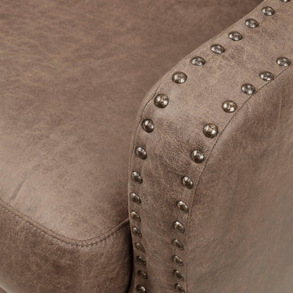 Shasta - Accent Chair With Nail Buttons - Brown