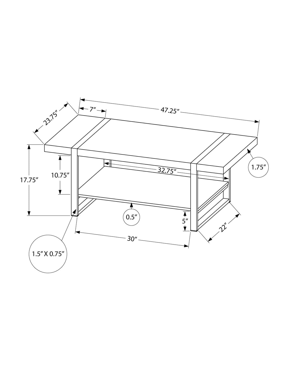 Mesa de centro, decorativa, de cóctel, rectangular, para sala de estar, contemporánea, moderna