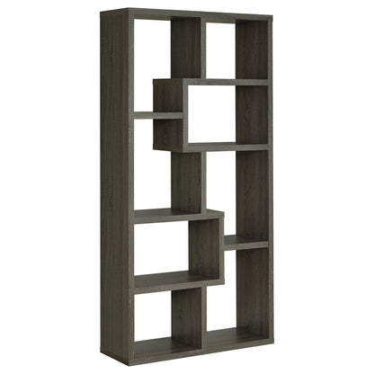 8 Shelf Geometric Bookcase